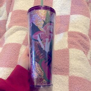 Starbucks Purple Mushroom Tumbler with Straw 24OZ